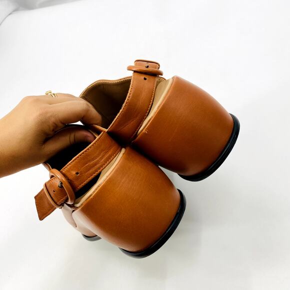 Paloma Wool brown leather platform odessa clogs - Picture 7 of 8